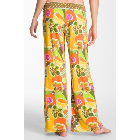 Trina Turk roll top swim pant cover-up psychedelic - Picture 2 of 10